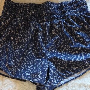 Avia Blue and White Patterned Athletic Shorts